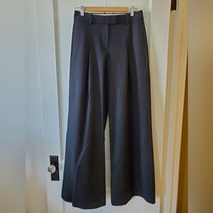 J.Crew Black Wide Leg Wool Blend Dress Pants Women's Size 4